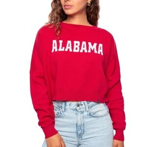 Hype and Vice Alabama Crimson Tide Red Cropped Knit Sweater Medium NWOT‎ $100